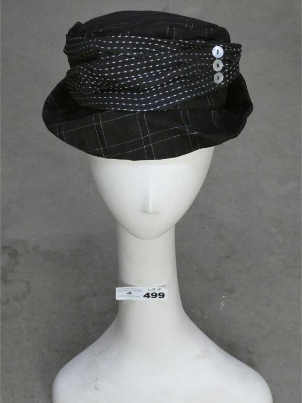 Jackie Black & Cotton Blend Women's Bucket Hat